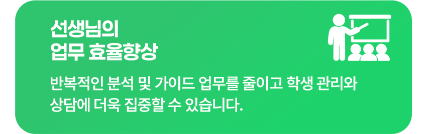 학생 분석 및 학원 상담 업무 효율 향상